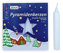 German Pyramid Candles<br>Large White - 17mm